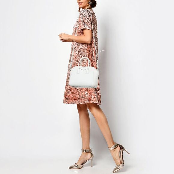 Givenchy Off White Leather Mini Antigona Satchel - Picture 2 of 7